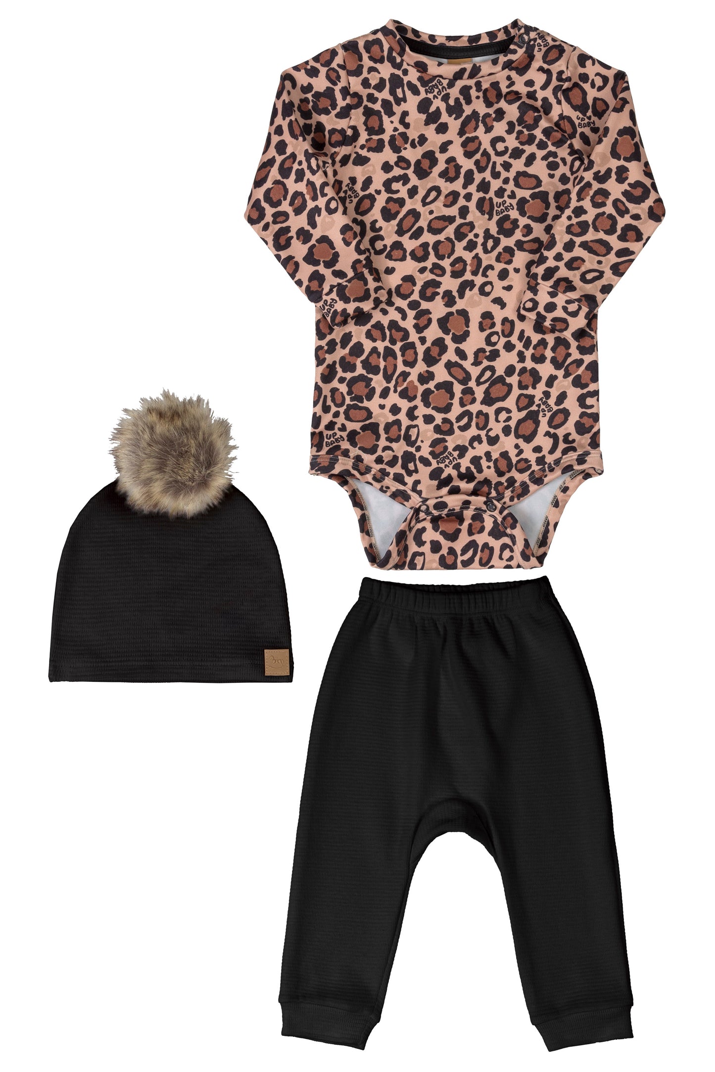Brown Leopard 3 Piece Set