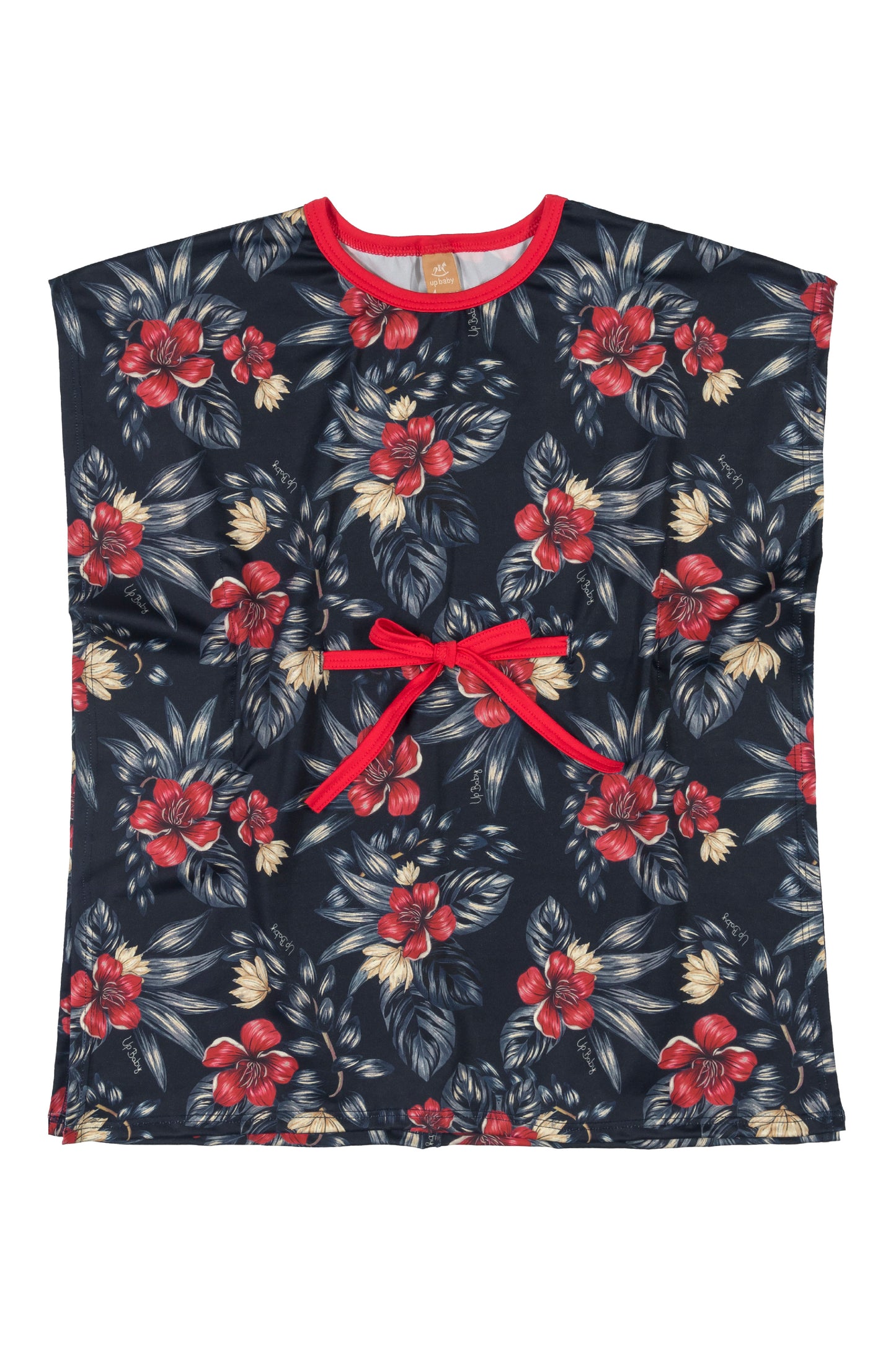 Red Floral Swimsuit & Cover up