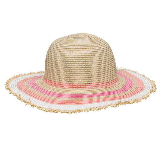 Peachy Striped Sun Hat