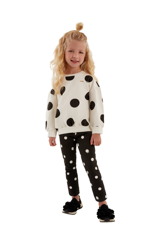 Polka Dot Sweatshirt & Leggings