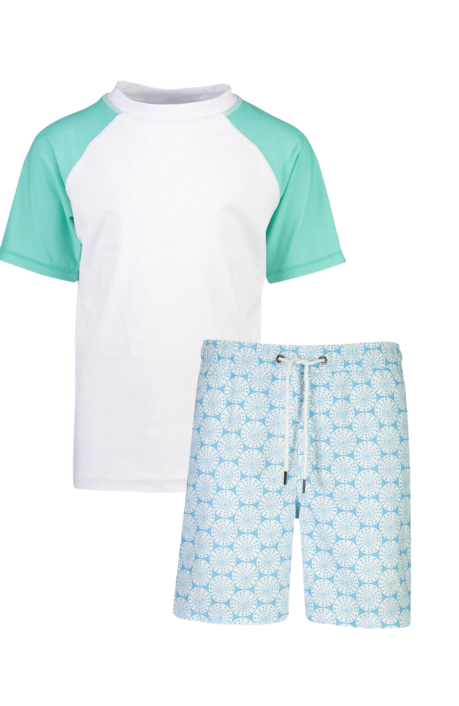 Oceania Sustainable Rashguard & Boardie Shorts