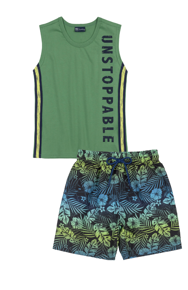 Unstoppable Top & Leafy Shorts