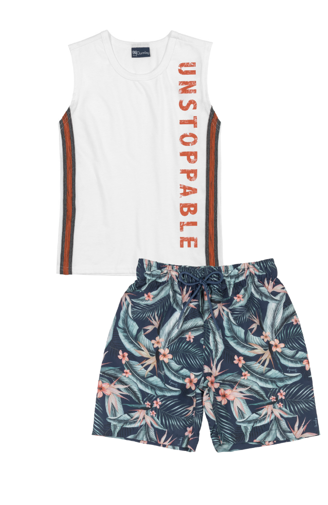 Unstoppable Top & Palm Tree Shorts