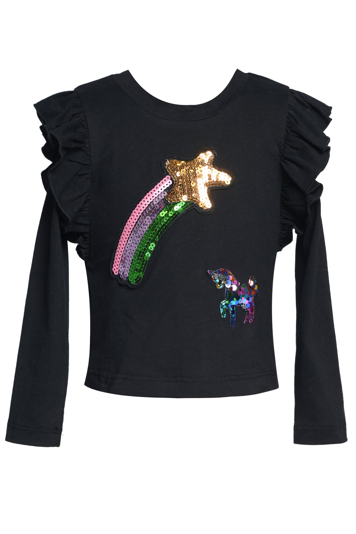 Ruffle Rainbow Top & Polka Dot Mesh Tutu