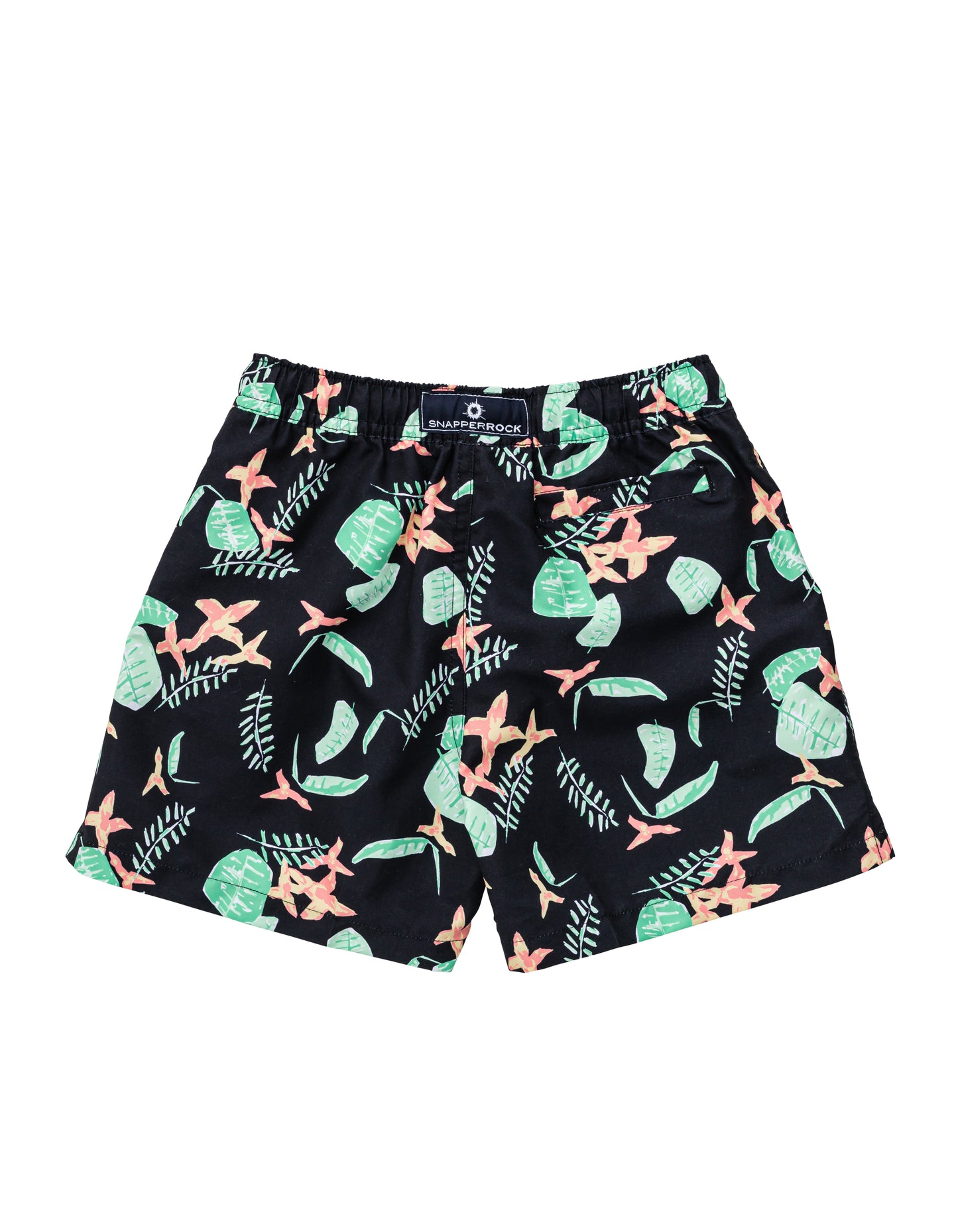 Neon Rainforest Board Shorts & Black Surf Rash Top (Sustainable)