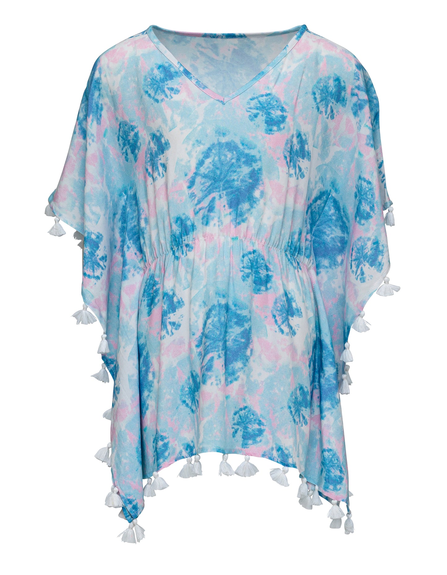 Sky Dye Scoop Swimsuit & Batwing Cover Up