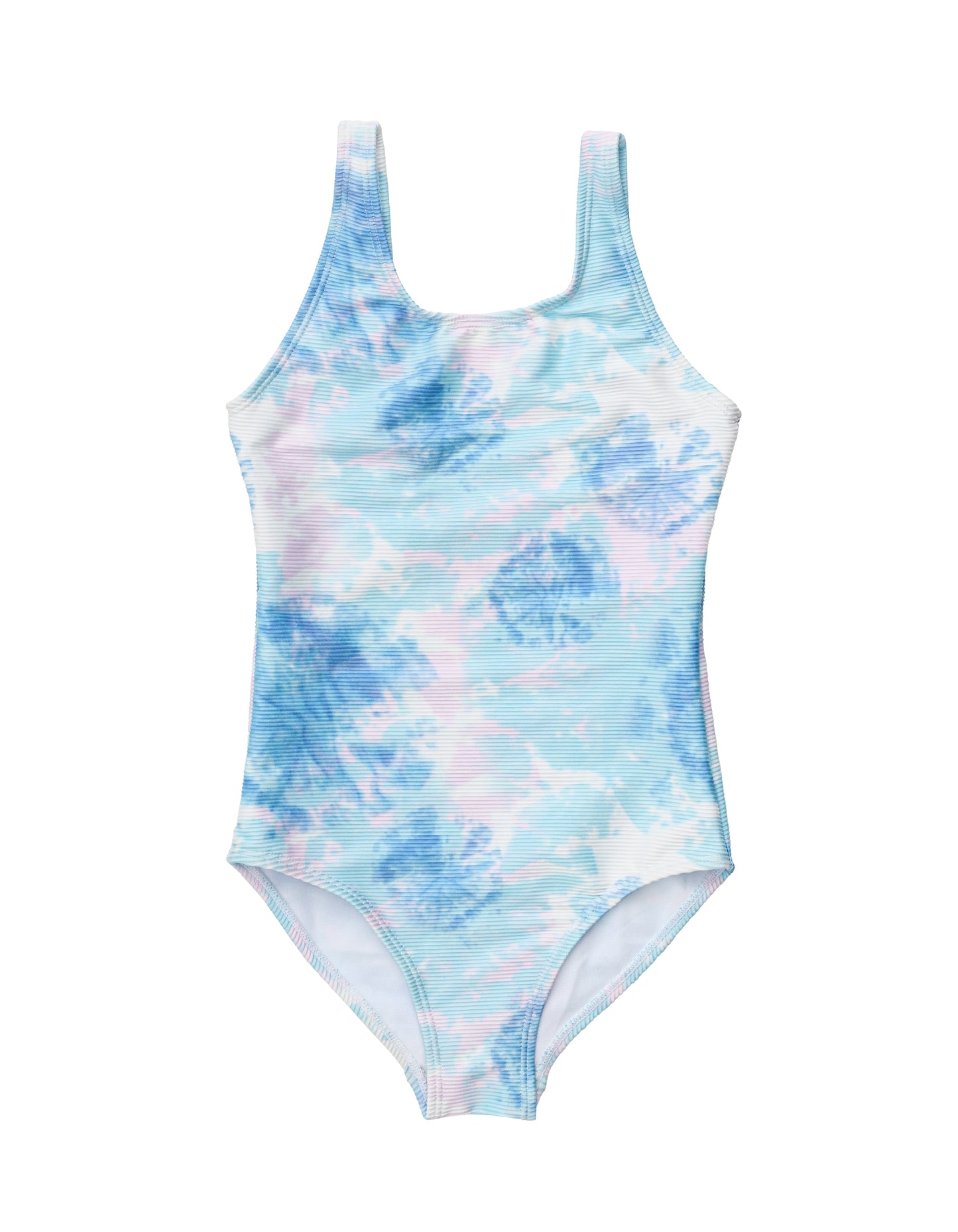 Sky Dye Scoop Swimsuit & Batwing Cover Up