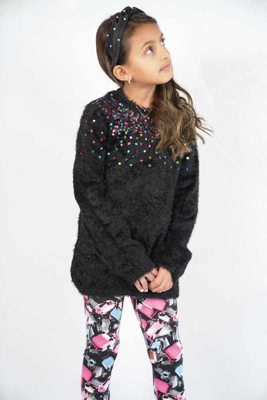 Daisy Sweater Tunic & Jewel Leggings