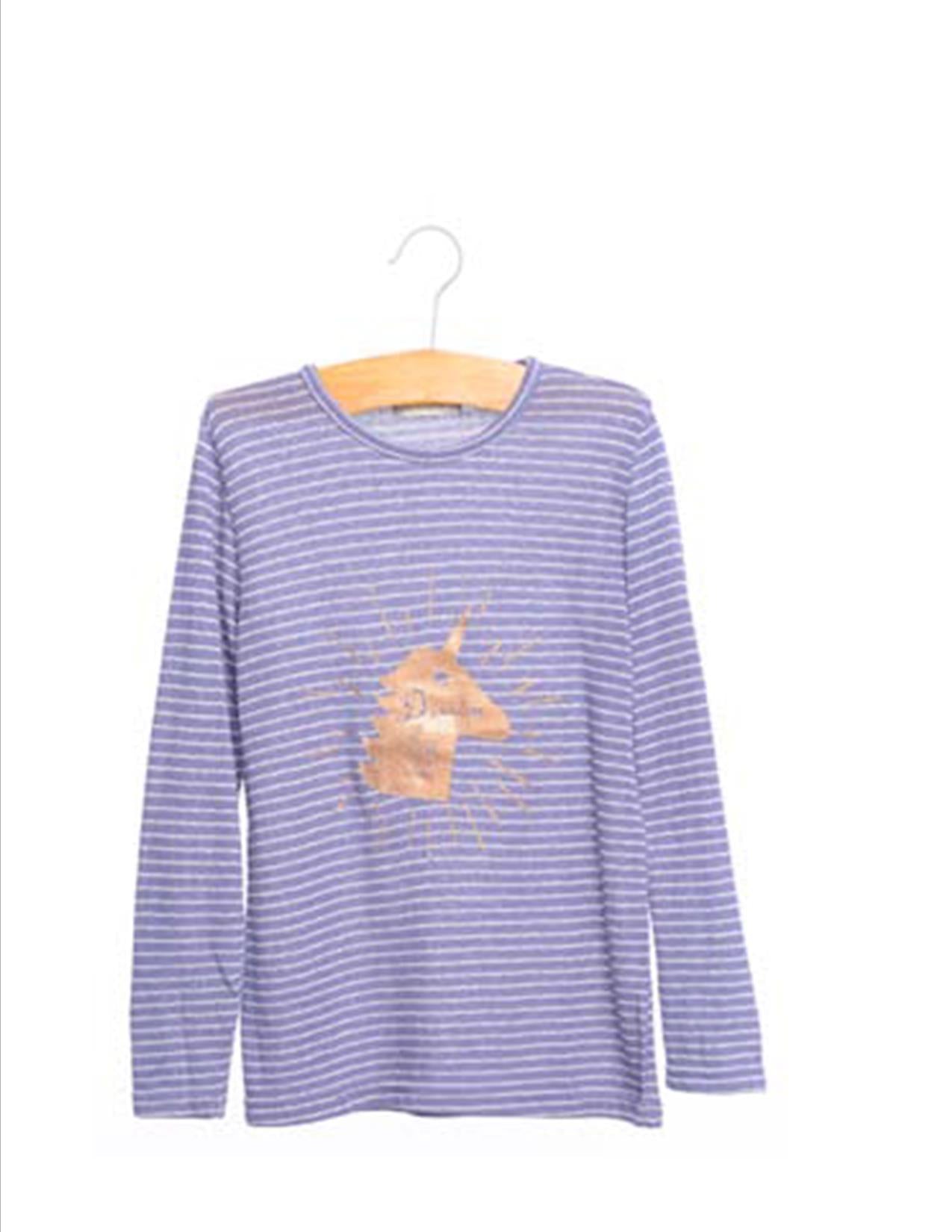 Unicorn Tee & Cord Button Skirt