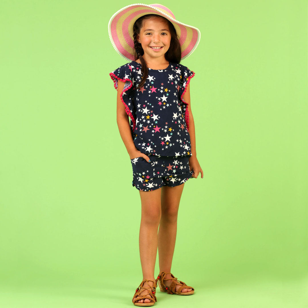 Stars Printed Poplin Set