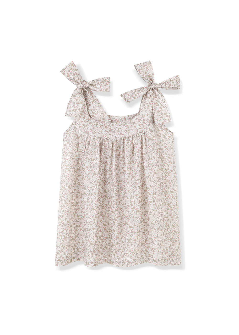 Meadow Bow Top & Foggy Cascade Skirt