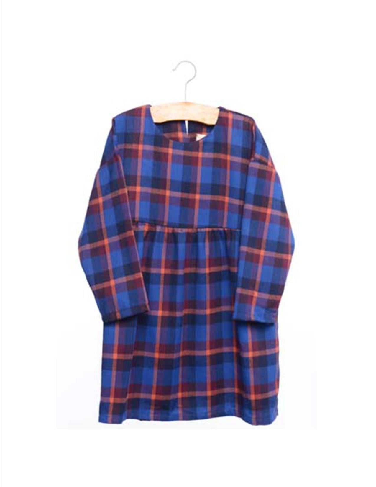 Isa Plaid Dress with Fox Ear Sweater