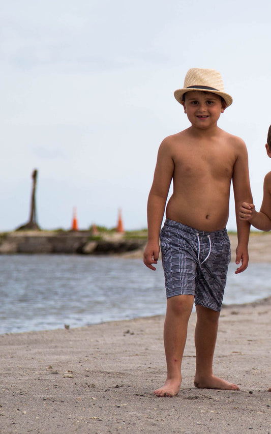 Herringbone Board Shorts Set