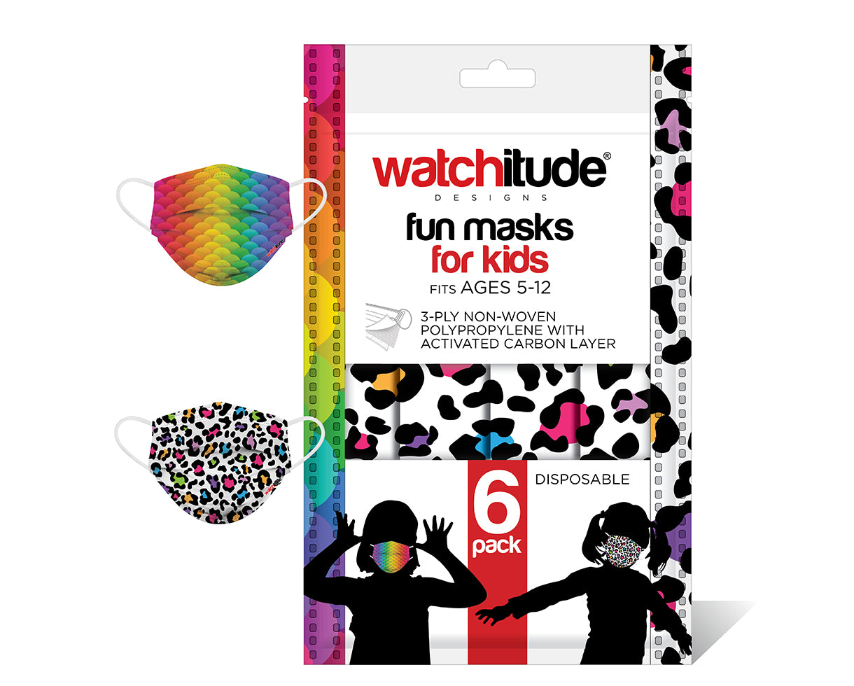 Leopard Camo & Rainbow Skin Mask Set