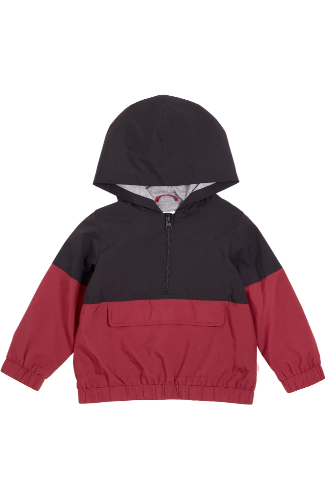 Color Block Hooded Windbreaker