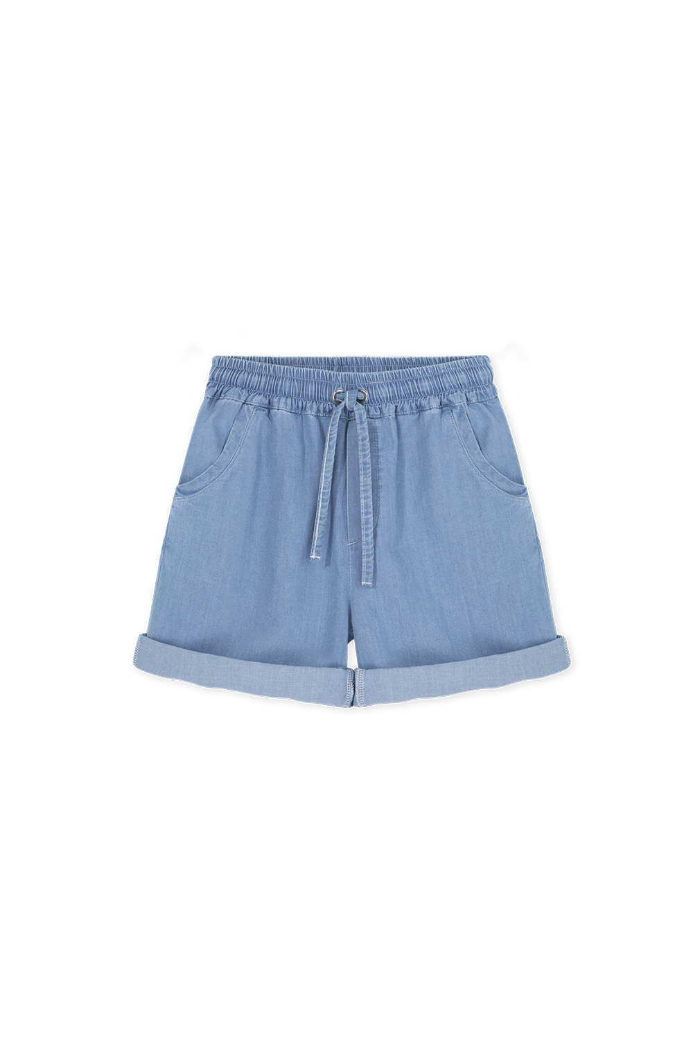 Camping Hoodie & Denim Shorts