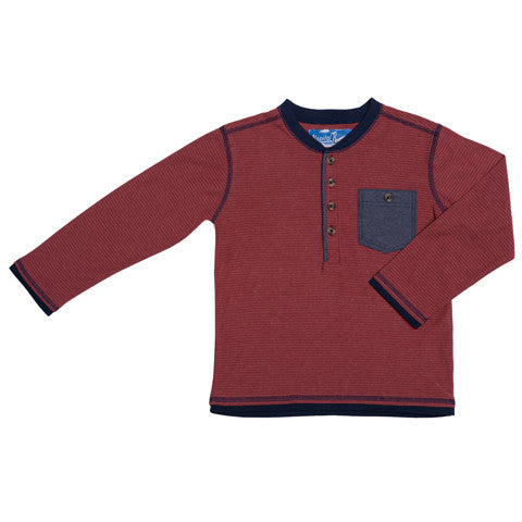 Maroon Stripe Tee with Joggers