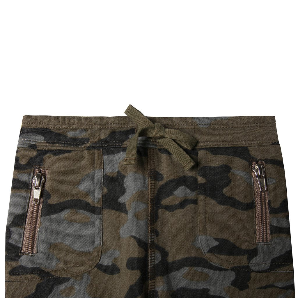 Mini Roar Raglan Tee in Army & Mini Grand Jogger