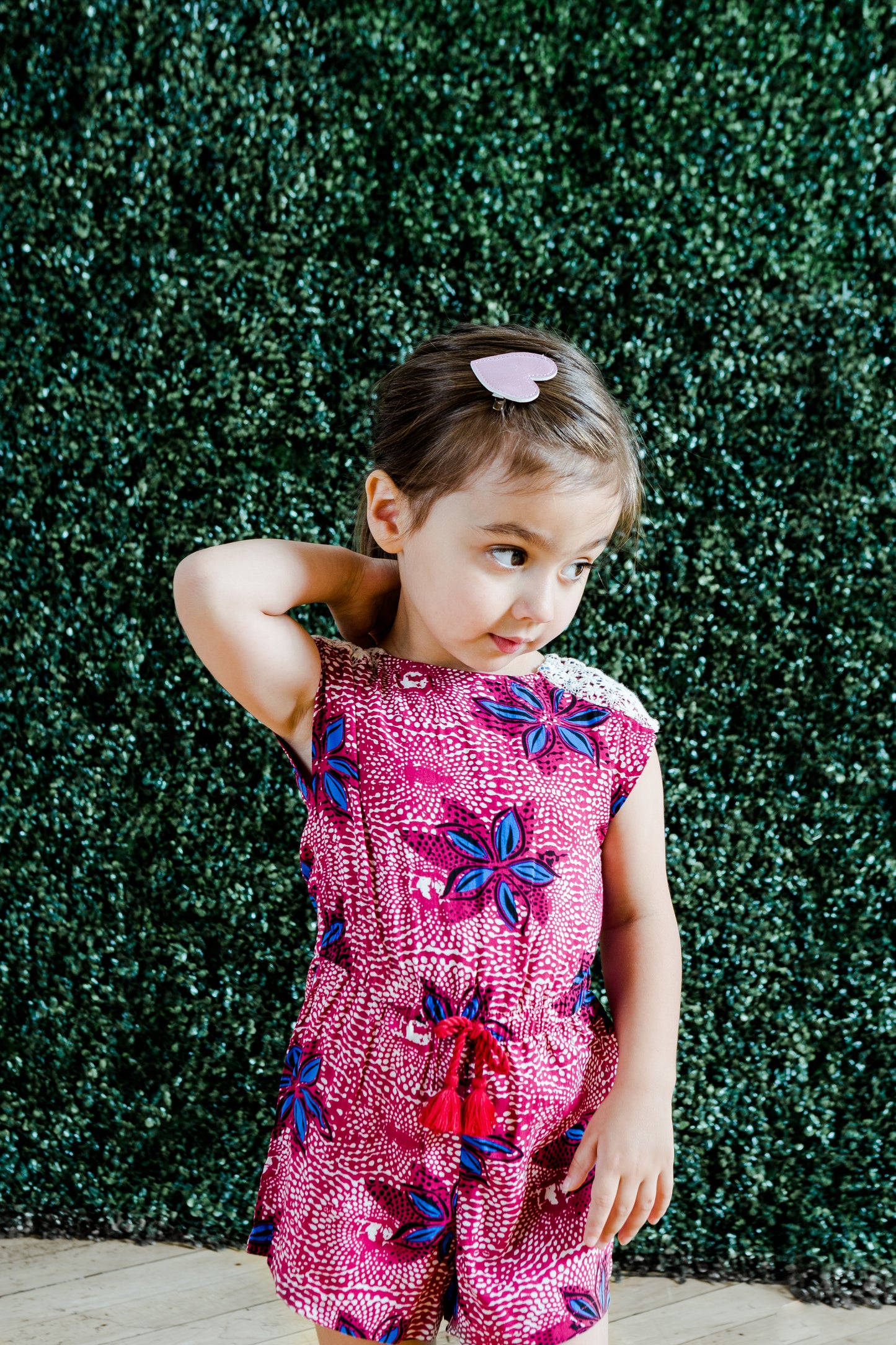 Floral Rayon Challis Romper